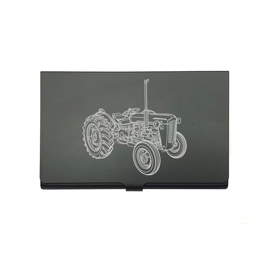 Mockup of our Ferguson TE20 Tractor artwork cardholder