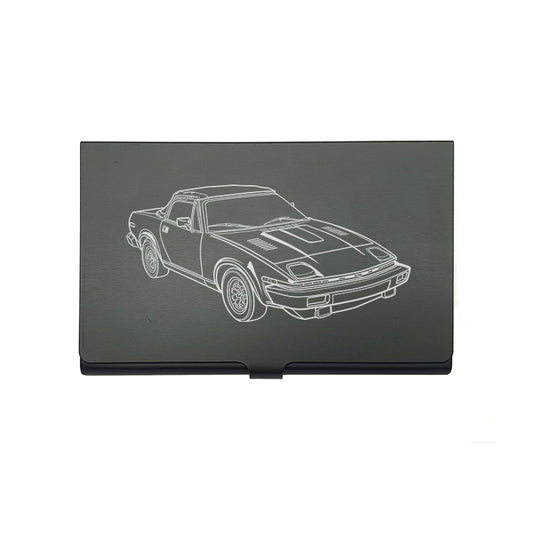 tri tr8 car card Holder digital engraving mockup / engraving preview