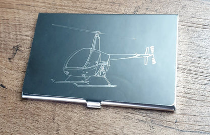 Gliders, Aircraft  and Helicopter Aviation Themed Business Card Holder and Wallet Selection | Giftware Engraved