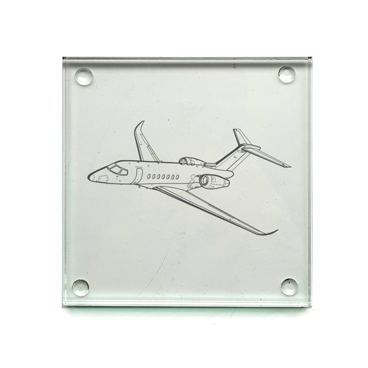 cessna 560 aircraft drinks coaster digital engraving mockup / engraving preview