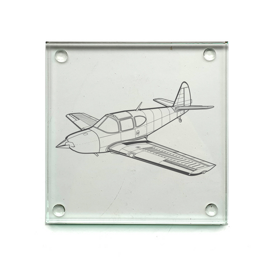 globe swift aircraft drinks coaster digital engraving mockup / engraving preview
