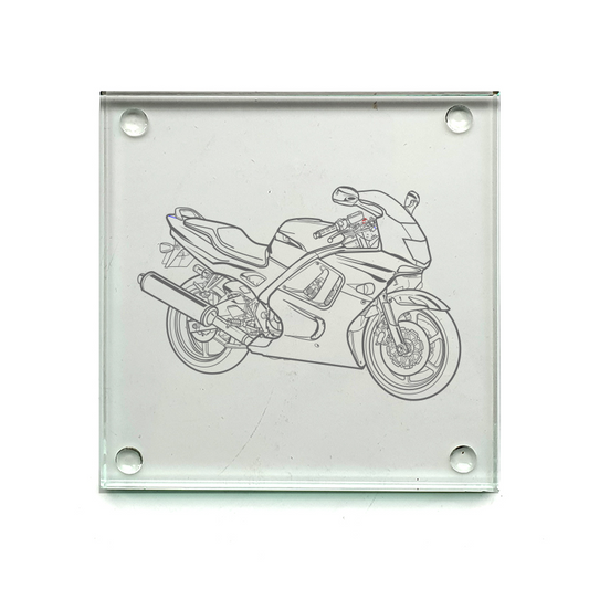 hon cbr600rr motorcycle drinks coaster digital engraving mockup / engraving preview