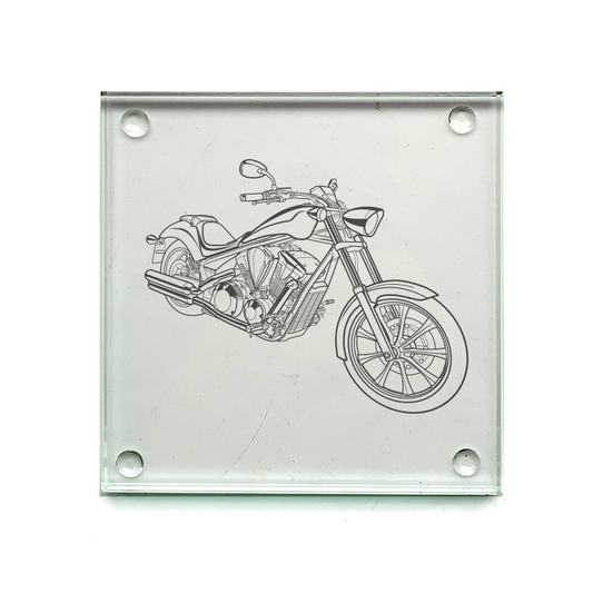 hon fury motorcycle drinks coaster digital engraving mockup / engraving preview