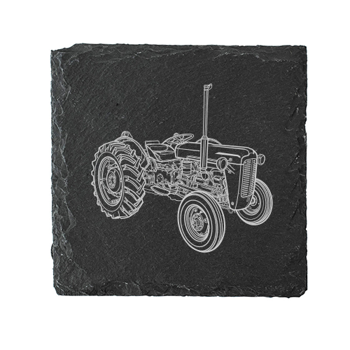 Mockup of our Ferguson TE20 Tractor artwork Coaster