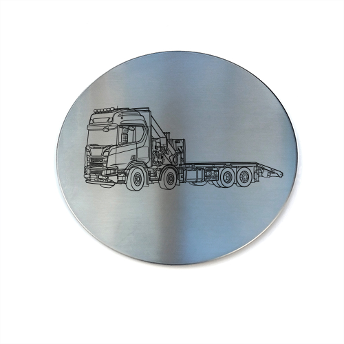 Engraved Drinks Coasters – Haib Lorry Loader Design Range