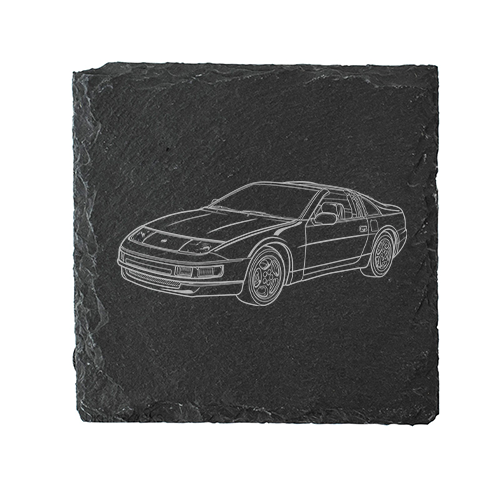 Engraved Drinks Coasters NSN 300ZX Sports Car Design Range