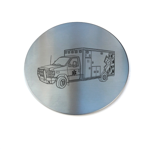 apri rsv mille motorcycle drinks coaster digital engraving mockup / engraving preview
