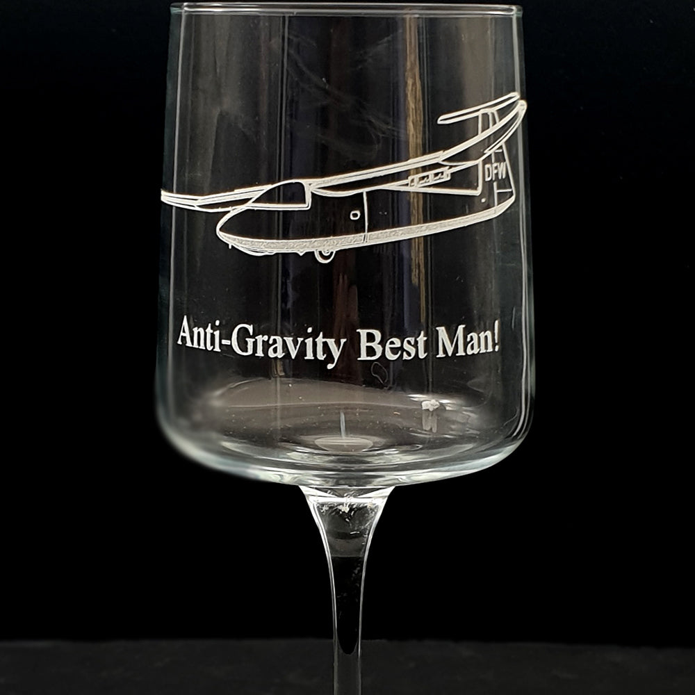 Pirat Glider engraved with personalised Best man text below.