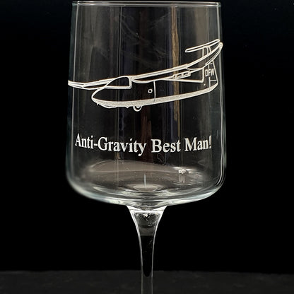 Pirat Glider engraved with personalised Best man text below.