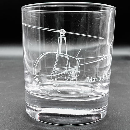 Glider Aircraft Helicopter Aviation Themed Tumbler Glass Selection | Giftware Engraved