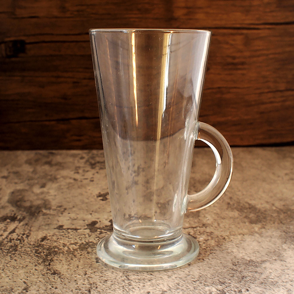 glass coffee latte ug shown from the front
