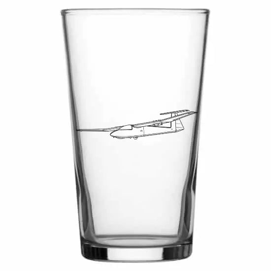 Pirat Glider Beer glass – digital engraving mockup / engraving preview