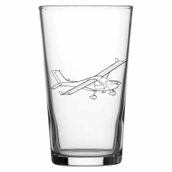 jabiru230.webp aircraft beer glass digital engraving mockup / engraving preview