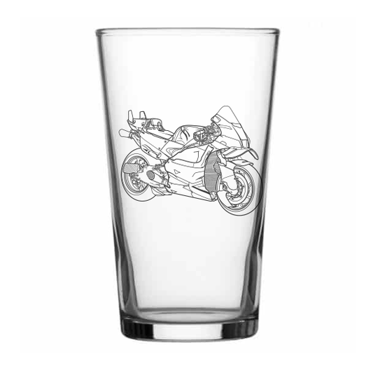 April GP25 Motorcycle Beer Glass