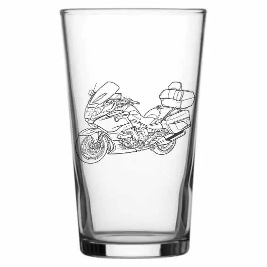 k1600gtl motorcycle Beer glass – digital engraving mockup / engraving