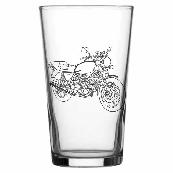 900sd Motorcycle Beer glass – digital engraving mockup / engraving