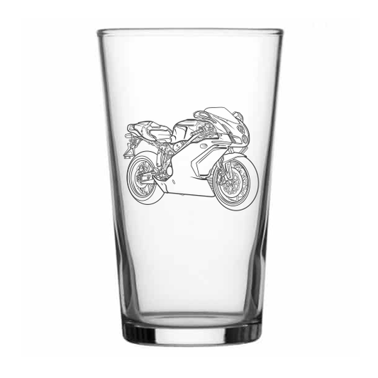 Duc 749r Motorcycle Beer Glass
