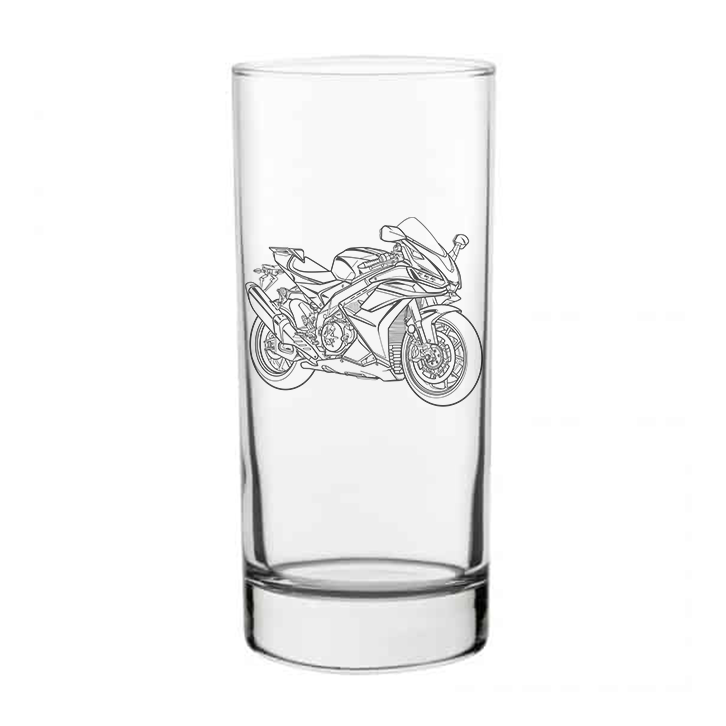 April RSV4 Motorcycle glass tumbler â€“ digital engraving mockup / engraving preview