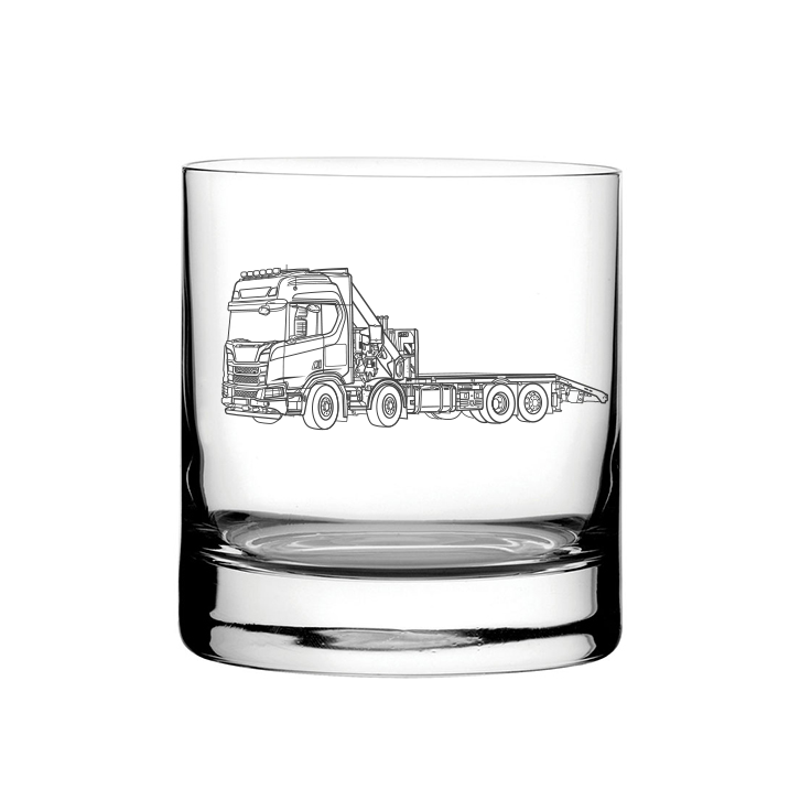 Haib Lorry Loader Engraved Glass Tumbler