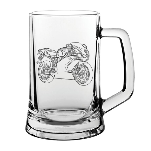 Duc 749r Motorcycle Glass Tankard