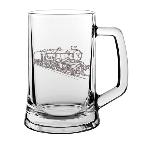 Castle Class Steam Train Locomotive Glass Tankard