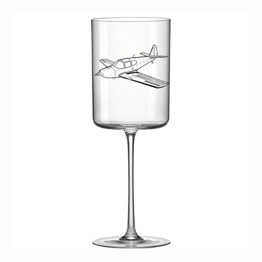 globe swift aircraft wine glass digital engraving mockup / engraving preview