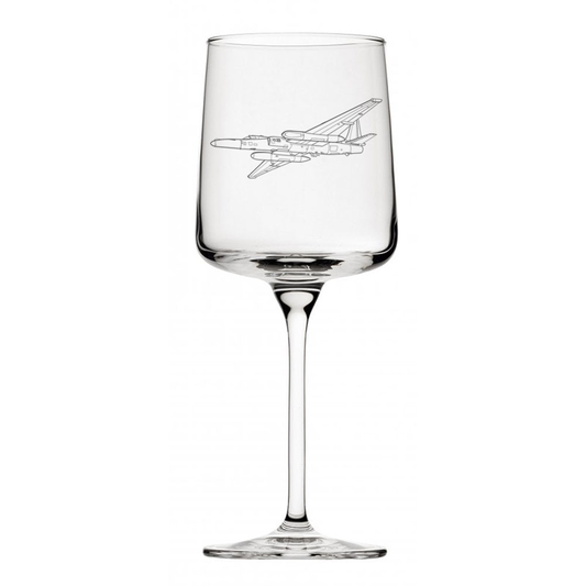 lockheed u2 spy plane aircraft wine glass digital engraving mockup / engraving preview