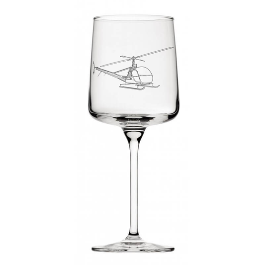 oh23 raven helicopter wine glass digital engraving mockup / engraving preview