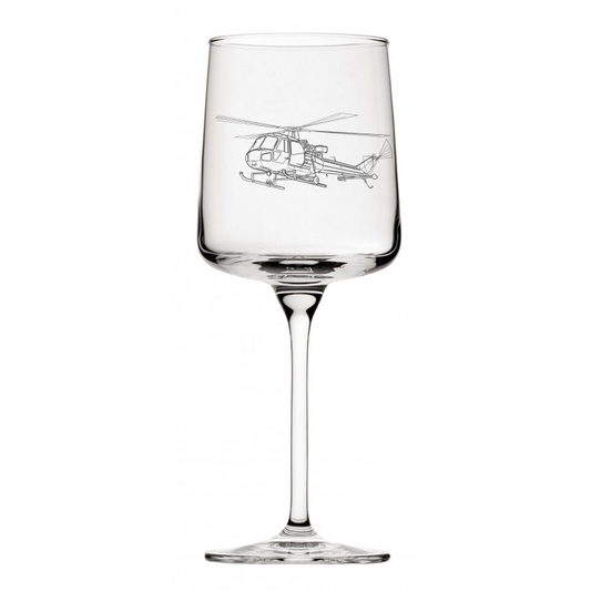 westland scout helicopter wine glass digital engraving mockup / engraving preview