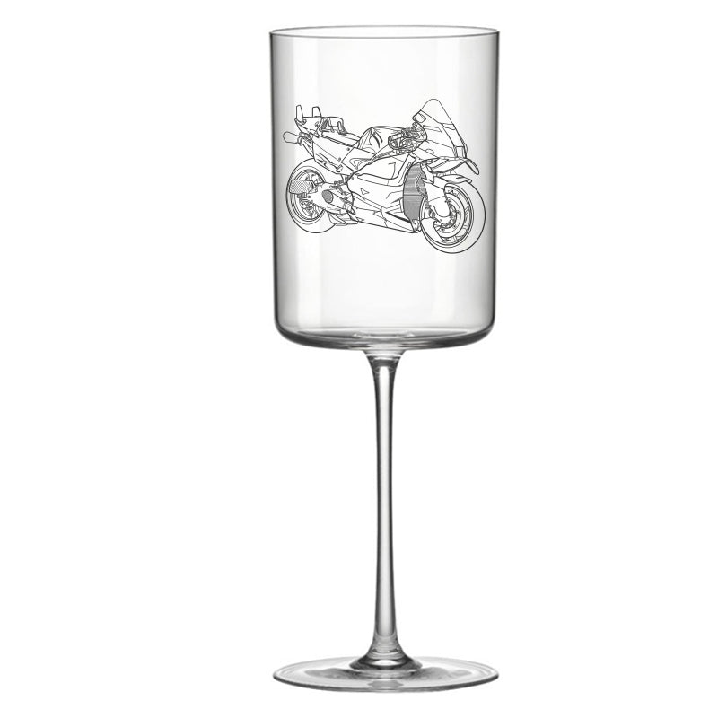 April GP25 Motorcycle Wine Glass