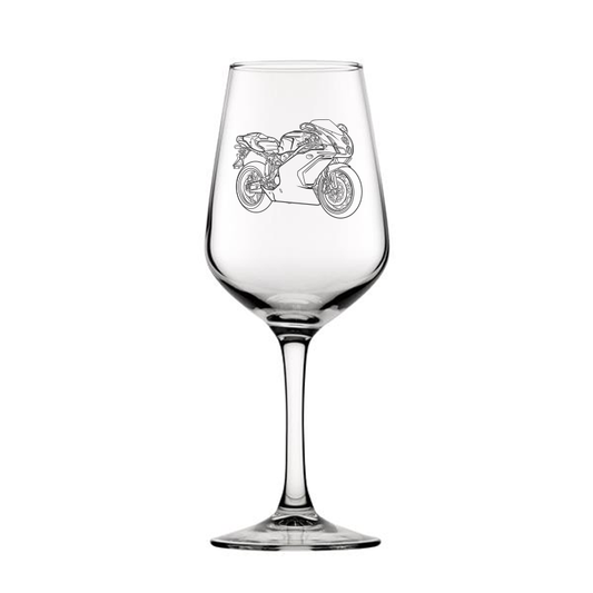 Duc 749r Motorcycle Wine Glass