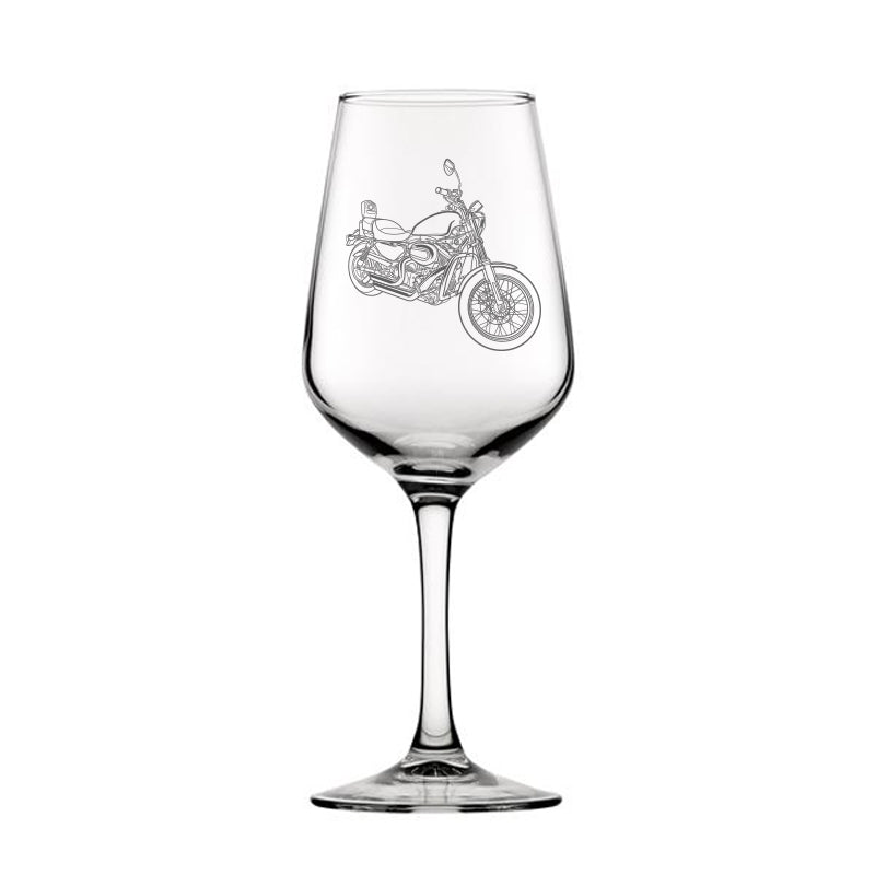 hd sportster 883 motorcycle wine glass digital engraving mockup / engraving preview