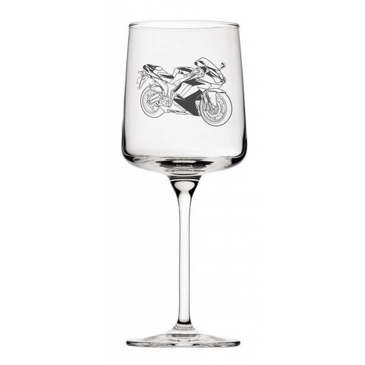 racing bike motorcycle wine glass digital engraving mockup / engraving preview