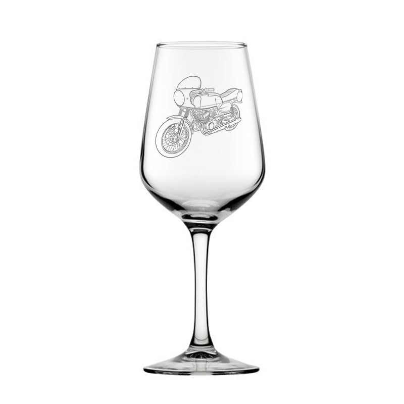 suz gt500 motorcycle wine glass digital engraving mockup / engraving preview