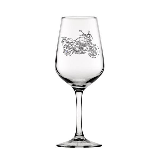 yam xjr1300 motorcycle wine glass digital engraving mockup / engraving preview