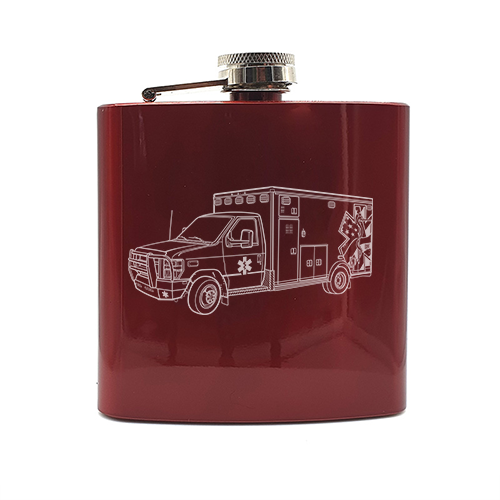RSV mille Motorcycle hip flask â€“ digital engraving mockup / engraving preview
