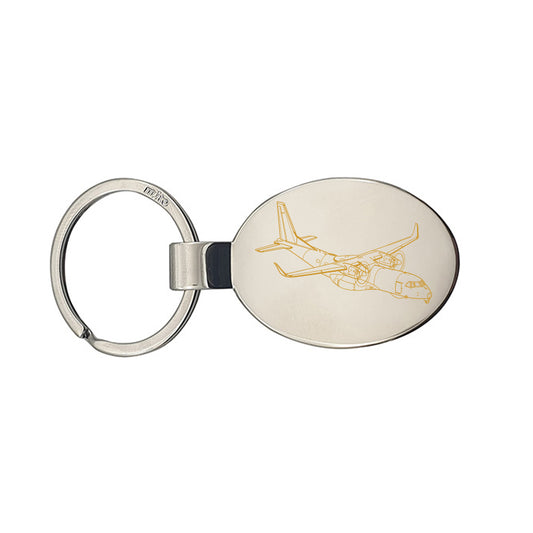 airbus c295 aircraft keyring digital engraving mockup / engraving preview