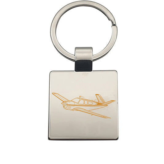 beechcraft bonanza  aircraft keyring digital engraving mockup / engraving preview