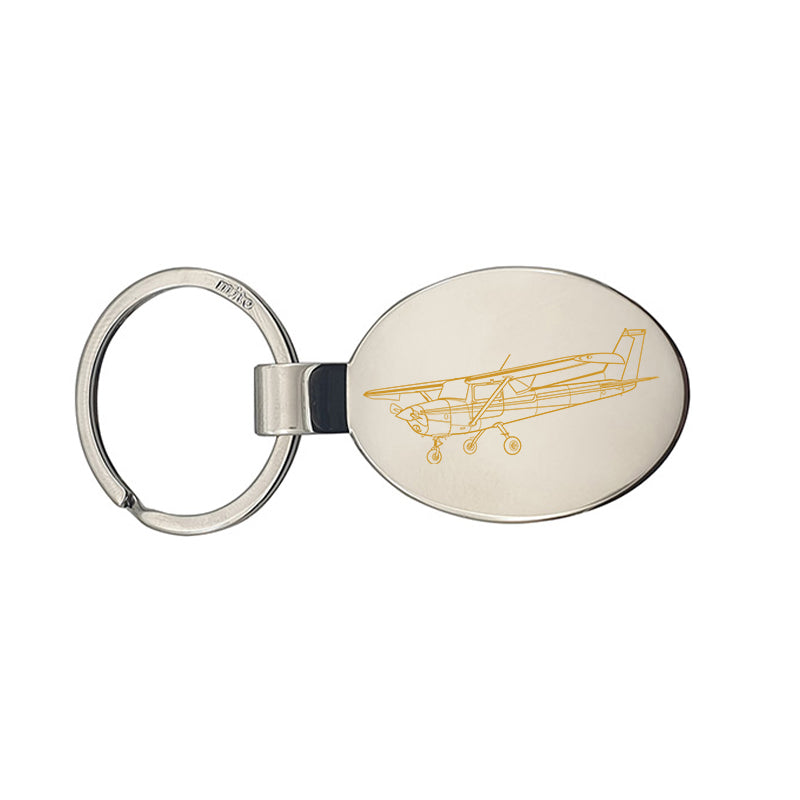 cessna 152 aircraft keyring digital engraving mockup / engraving preview