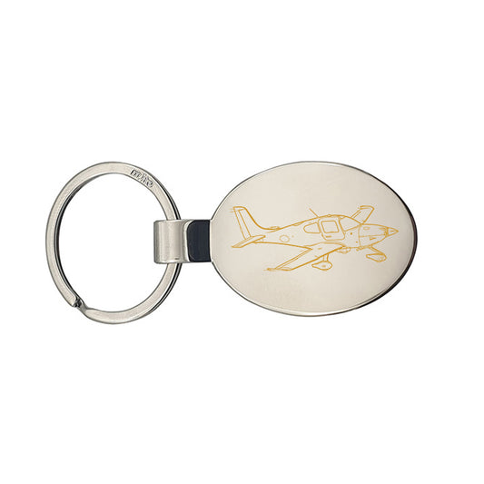 cirrus sr20 aircraft keyring digital engraving mockup / engraving preview