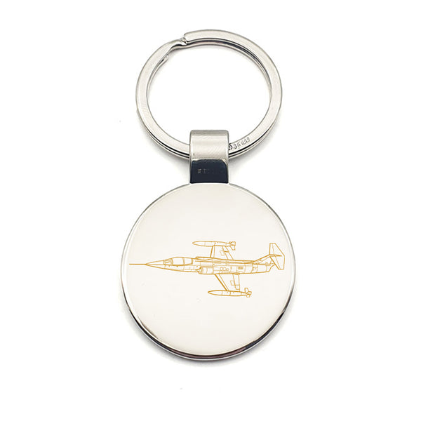 Lockheed Keychains Lockheed F104 Starfighter Aircraft Themed Metal Keyring / Keychain Gift ...