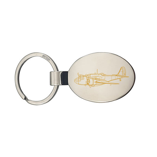 martin baltimore aircraft keyring digital engraving mockup / engraving preview