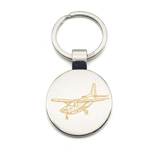 quest daher kodiak  aircraft keyring digital engraving mockup / engraving preview