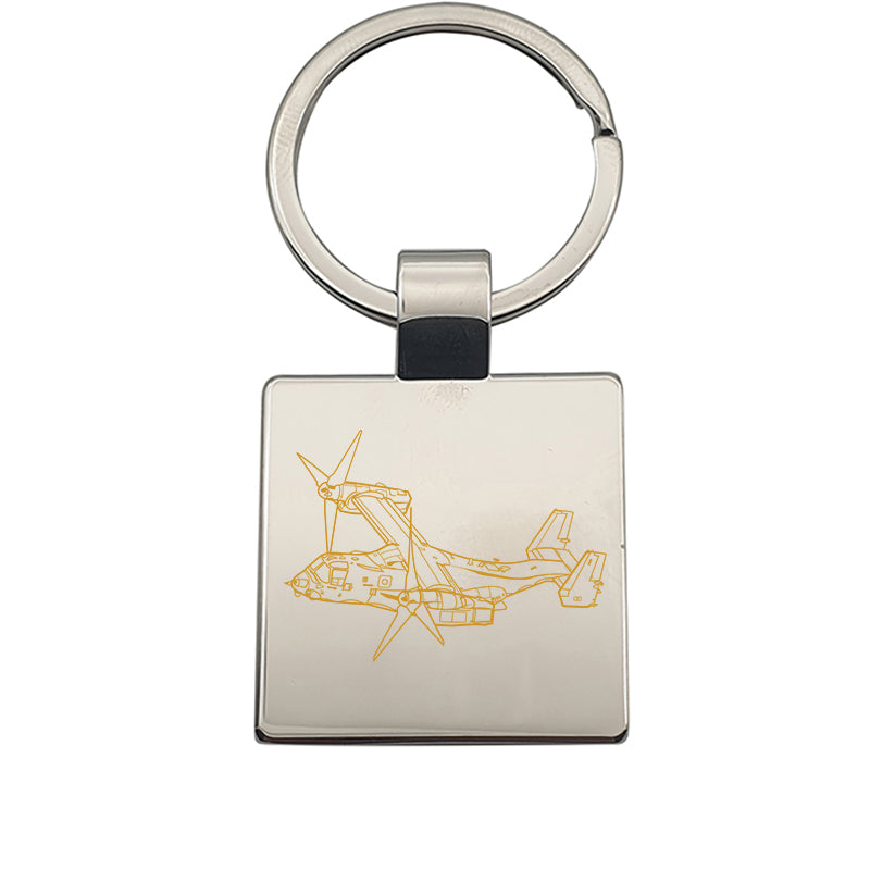 v22 osprey  aircraft keyring digital engraving mockup / engraving preview