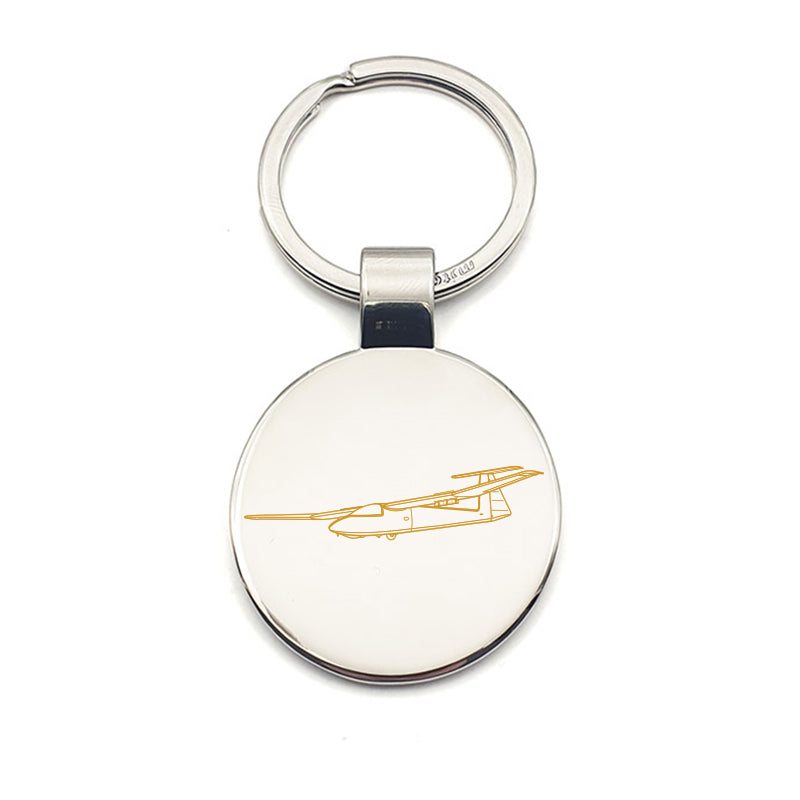 pirat glider keyring digital engraving mockup / engraving preview