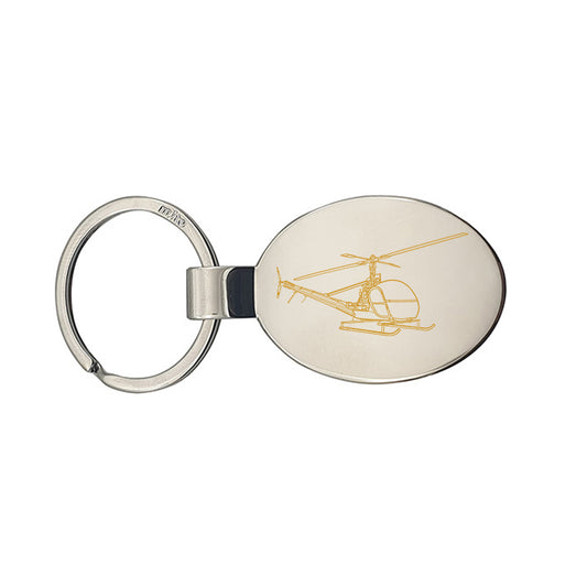 hiller uh12c helicopter keyring digital engraving mockup / engraving preview