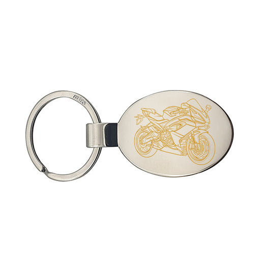 apri rs660 motorcycle keyring digital engraving mockup / engraving preview