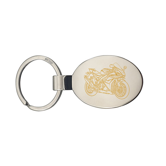 apri millie motorcycle keyring digital engraving mockup / engraving preview