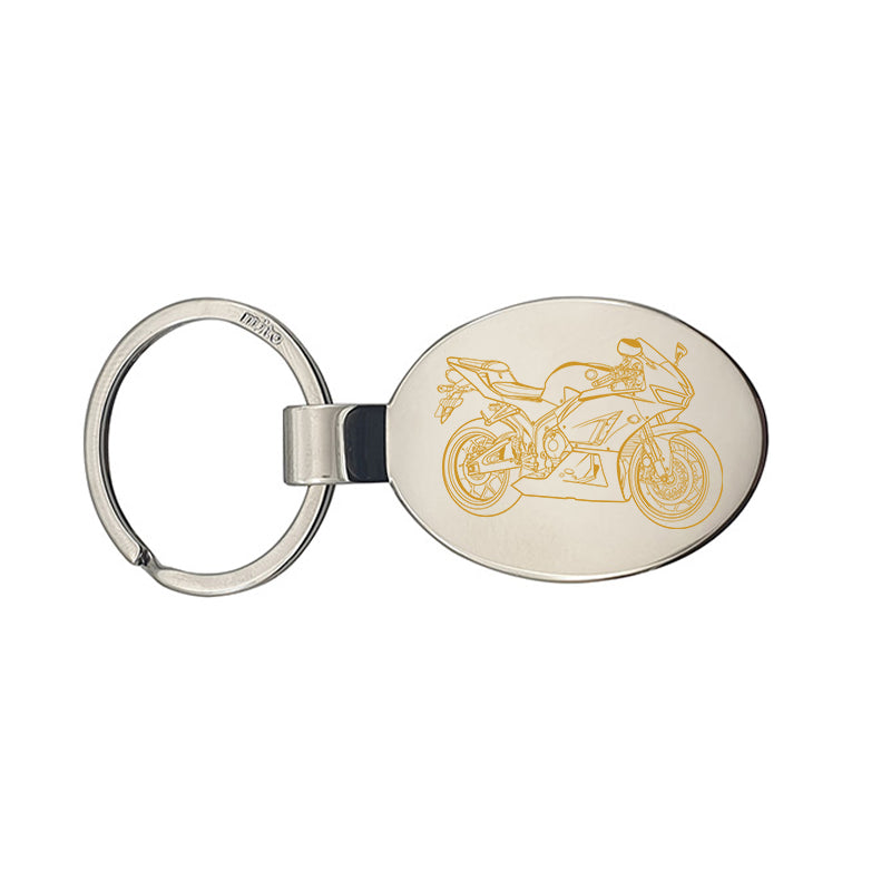 hon fireblade motorcycle keyring digital engraving mockup / engraving preview