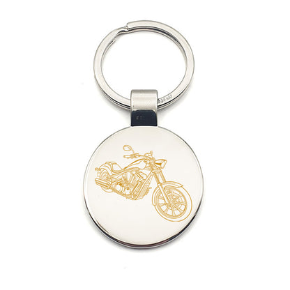 hon fury motorcycle keyring digital engraving mockup / engraving preview